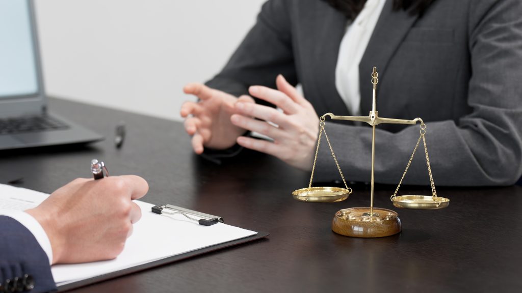 a defence lawyer negotiating