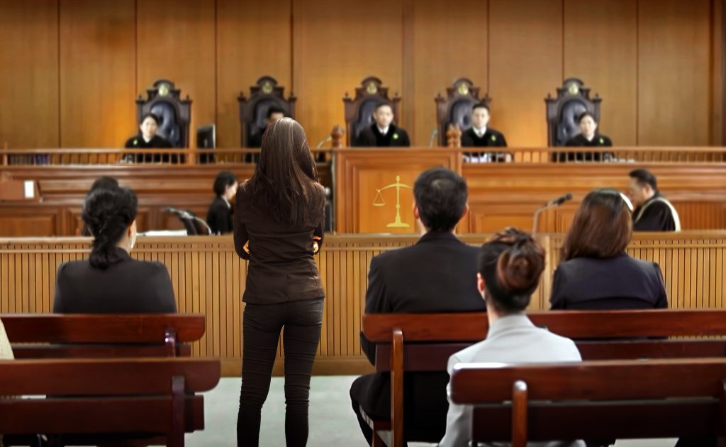 a drug trafficking lawyer in Singapore courtroom